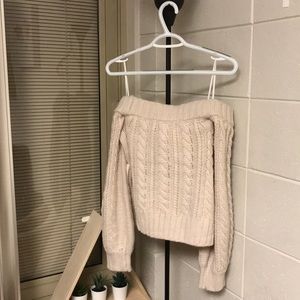 Cable knit sweater